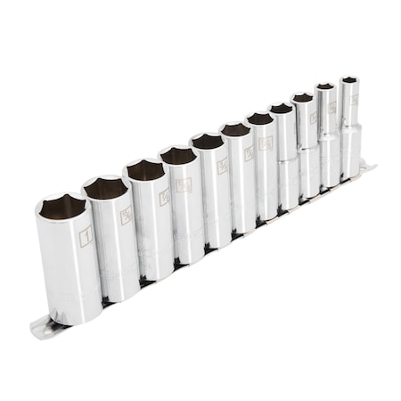 Steelman 11-Piece 1/2-Inch Drive Deep Well 6-Point SAE Socket Set 78428